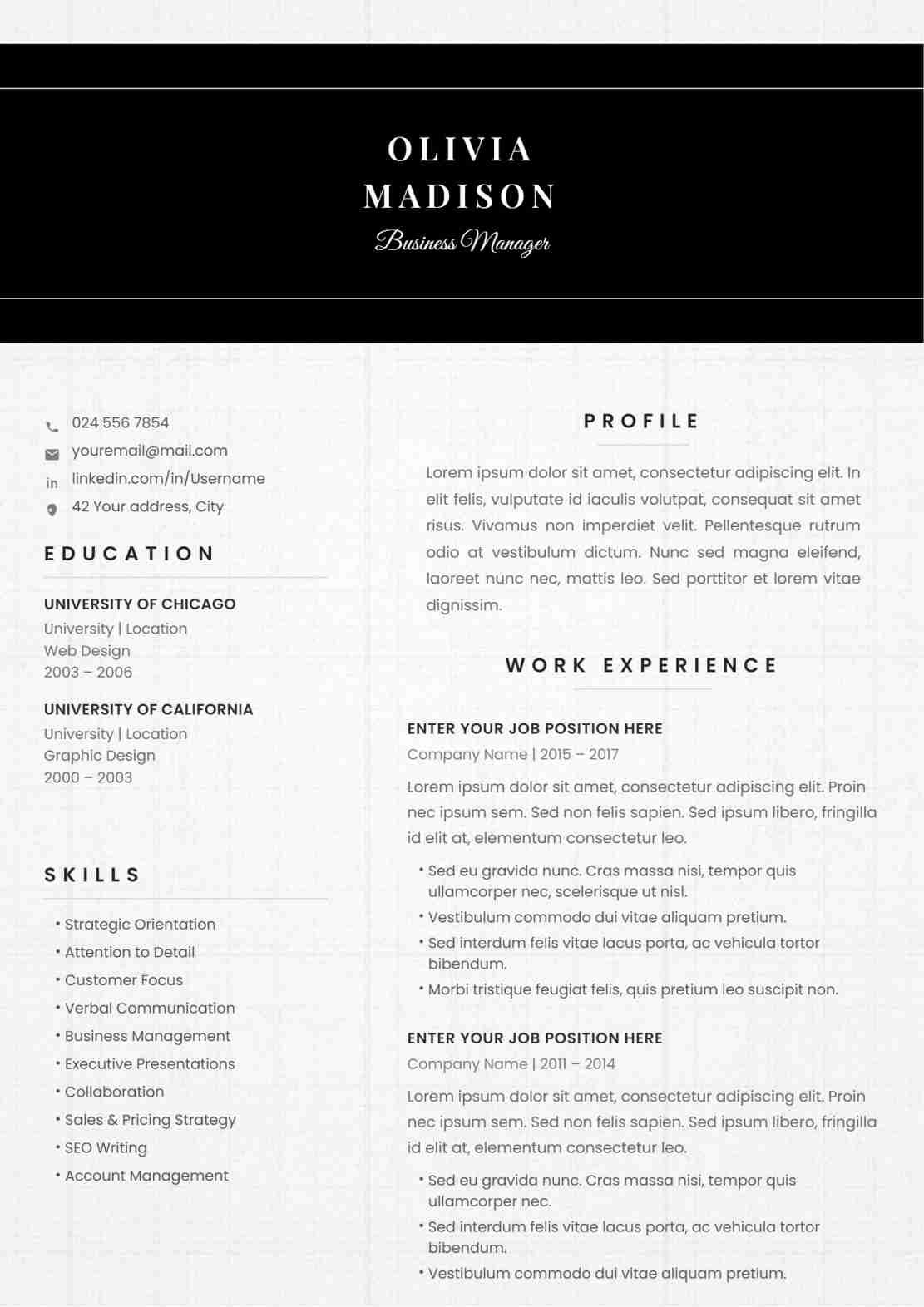 Elegant Serif