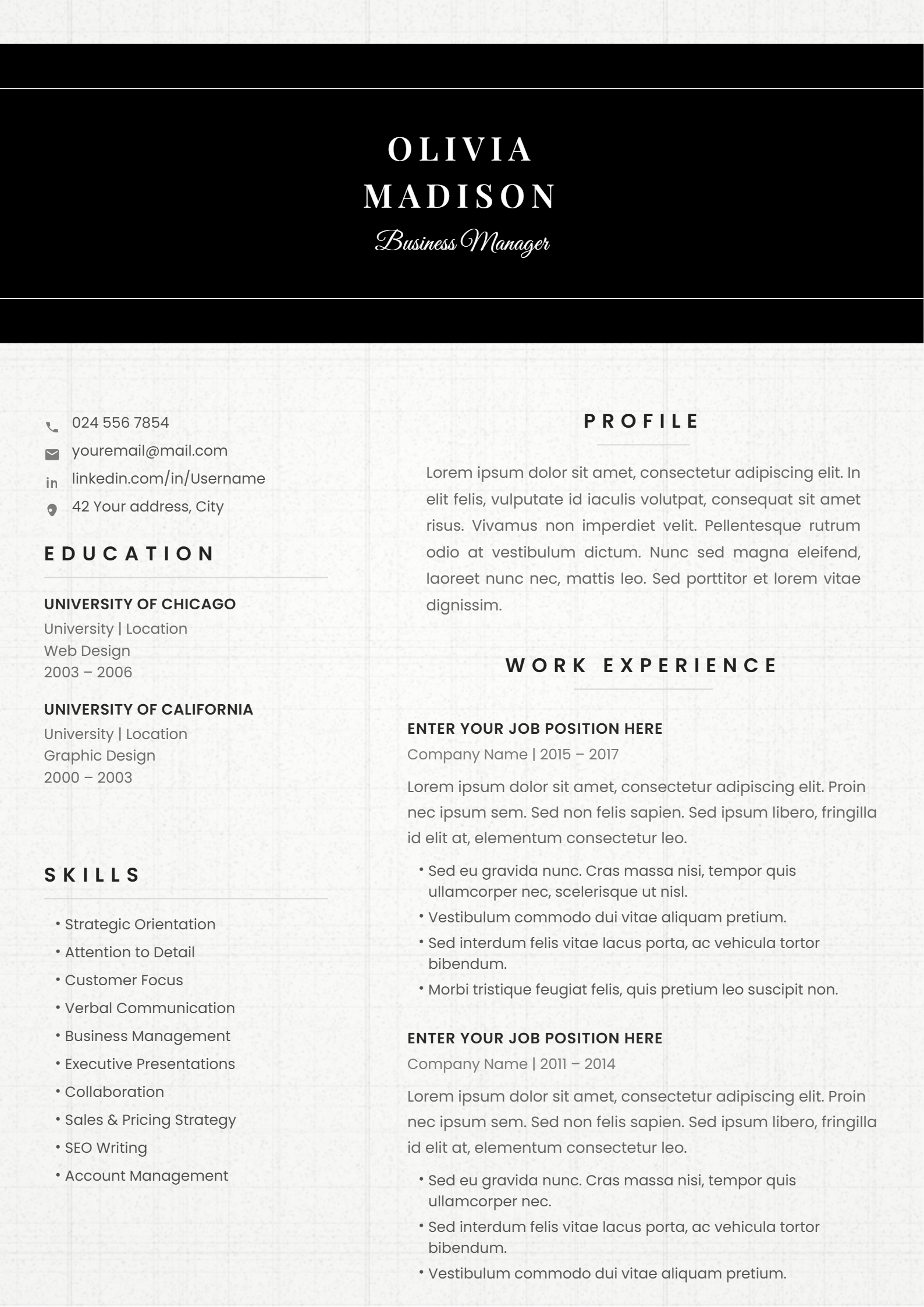 Elegant Serif